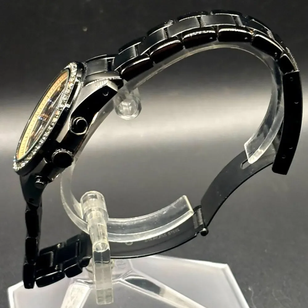 Fossil Decker ES3596 Women’s Black Crystal Chronograph Watch 37mm